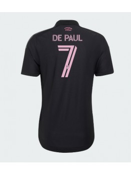 Moški Nogometna dresi replika Inter Miami Rodrigo De Paul #7 Gostujoči 2026-27 Kratek rokav Moški Nogometna dresi replika Inter Miami Rodrigo De Paul #7 Gostujoči 2026-27 Kratek rokav